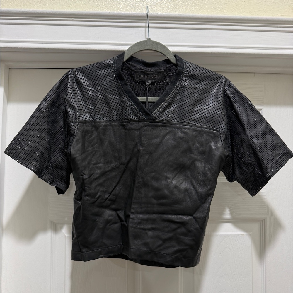 Skingraft Black Mesh Women's Jersey Top